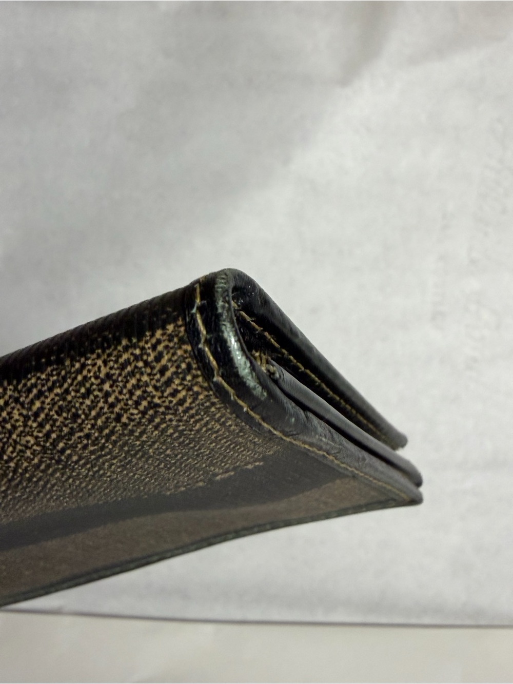 Fendi Brown and Black Vertical Stripe Long Wallet - Picture 6 of 16
